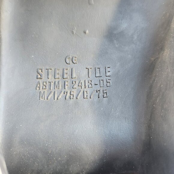 Wilkuro Safety Toes Steel Toe Cap Slip-On Overshoe Non-Slip Natural Rubber LG - Picture 10 of 12